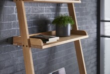 Regal-Schreibtisch >Max< in Eiche, Massivholz - 69x170x48cm (BxHxT)