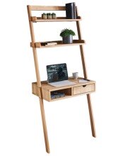 Regal-Schreibtisch >Max< in Eiche, Massivholz - 69x170x48cm (BxHxT)