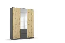 Drehtürenschrank >Butte< in Eiche Artisan...