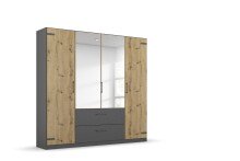 Drehtürenschrank >Butte< in Eiche Artisan...