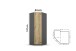 Eckkleiderschrank >Butte< in Eiche Artisan Dekor / grau - 85x197x72 (BxHxT)