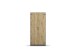 Drehtürenschrank >Butte< in Eiche Artisan Dekor / grau - 91x197x54 (BxHxT)