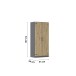 Drehtürenschrank >Butte< in Eiche Artisan Dekor / grau - 91x197x54 (BxHxT)