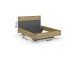 Schlafzimmer-Set >Butte< (3-teilig) in grau metallic / Eiche Artisan Dekor