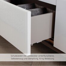 Schubkastenkommode >Aditio Box< in Eiche Artisan Dekor - 80x92x44 (BxHxT)