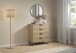 Schubkastenkommode >Aditio Box< in Eiche Artisan Dekor - 80x92x44 (BxHxT)
