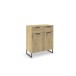 Kommode >Aditio Box< in Eiche Artisan, Holzwerkstoff - 80x92x44cm (BxHxT)