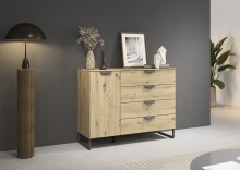 Kombikommode >Aditio Box< in Eiche Artisan Dekor -...