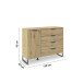Kombikommode >Aditio Box< in Eiche Artisan Dekor - 120x92x44 (BxHxT)