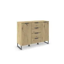 Kombikommode >Aditio Box< in Eiche Artisan Dekor -...
