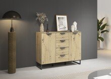 Kombikommode >Aditio Box< in Eiche Artisan Dekor -...