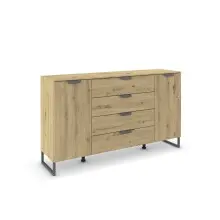 Sideboard >Aditio Box< in Eiche Artisan Dekor,...