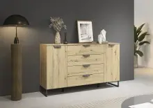 Sideboard >Aditio Box< in Eiche Artisan Dekor,...