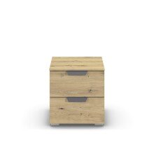 Nachtkommode >Aditio Box< in Eiche Artisan Dekor - 40x42x42 (BxHxT)