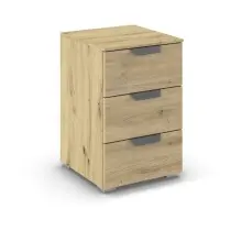 Nachtkommode >Aditio Box< in Eiche Artisan Dekor -...