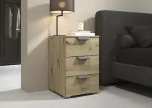 Nachtkommode >Aditio Box< in Eiche Artisan Dekor -...