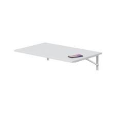 Klapptisch >Wandklapptisch< in Artik Weiß, Holzwerkstoff - 78x21x50cm (BxHxT)