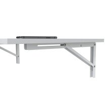 Klapptisch >Wandklapptisch< in Artik Weiß, Holzwerkstoff - 78x21x50cm (BxHxT)