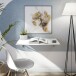 Klapptisch >Wandklapptisch< in Artik Weiß, Holzwerkstoff - 78x21x50cm (BxHxT)