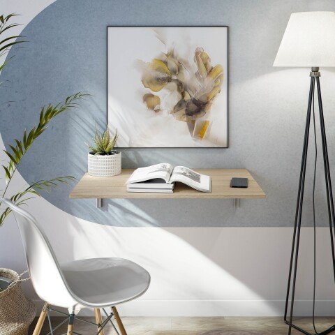 Klapptisch >Wandklapptisch< in Canadian Eiche Dekor - 78x21x50 (BxHxT)