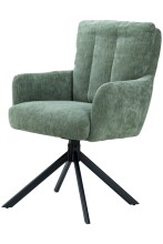 Armlehnstuhl >Yukon< (2er-Set)  Drehfunktion, Federkern, olive - 60x94x66cm (BxHxT)