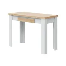 Klapptisch >Clapp< in Weiß / Eiche Dekor -...