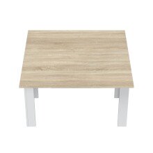 Klapptisch >Clapp< in Weiß / Eiche Dekor - 110x79/77,5x50/100 (BxHxT)