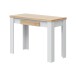 Klapptisch >Clapp< in Weiß / Eiche Dekor - 110x79/77,5x50/100 (BxHxT)