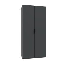 Falttürenschrank >OXFORD< in GRAPHIT -...