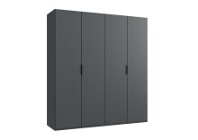 Falttürenschrank >OXFORD< in GRAPHIT -...
