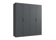 Falttürenschrank >OXFORD< in GRAPHIT -...