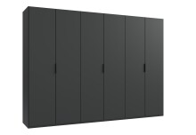 Falttürenschrank >OXFORD< in GRAPHIT -...