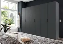 Falttürenschrank >OXFORD< in GRAPHIT -...
