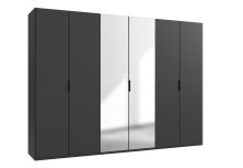Falttürenschrank >OXFORD< in GRAPHIT mit...