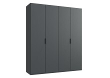 Falttürenschrank >OXFORD< in GRAPHIT -...