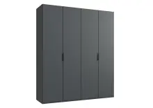 Falttürenschrank >OXFORD< in GRAPHIT -...