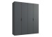 Falttürenschrank >OXFORD< in GRAPHIT - 200x236x58cm (BxHxT)
