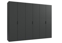 Falttürenschrank >OXFORD< in GRAPHIT -...