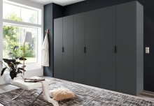 Falttürenschrank >OXFORD< in GRAPHIT -...