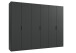 Falttürenschrank >OXFORD< in GRAPHIT - 300x236x58cm (BxHxT)