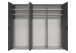 Falttürenschrank >OXFORD< in GRAPHIT - 300x236x58cm (BxHxT)