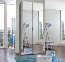 Falttürenschrank >OXFORD< in GRAPHIT mit...