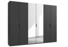 Falttürenschrank >OXFORD< in GRAPHIT mit...