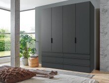 Falttürenschrank >OXFORD< in GRAPHIT -...