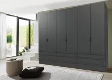 Falttürenschrank >OXFORD< in GRAPHIT -...