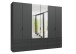 Falttürenschrank >OXFORD< in GRAPHIT - 300x236x58cm (BxHxT)