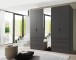 Falttürenschrank >OXFORD< in GRAPHIT - 250x236x58cm (BxHxT)