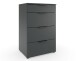 Hochkommode >OXFORD< in GRAPHIT - 54x84x41cm (BxHxT)