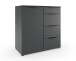 Kommode >OXFORD< in GRAPHIT - 81x84x41cm (BxHxT)
