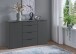 Sideboard >OXFORD< in GRAPHIT - 135x84x41cm (BxHxT)